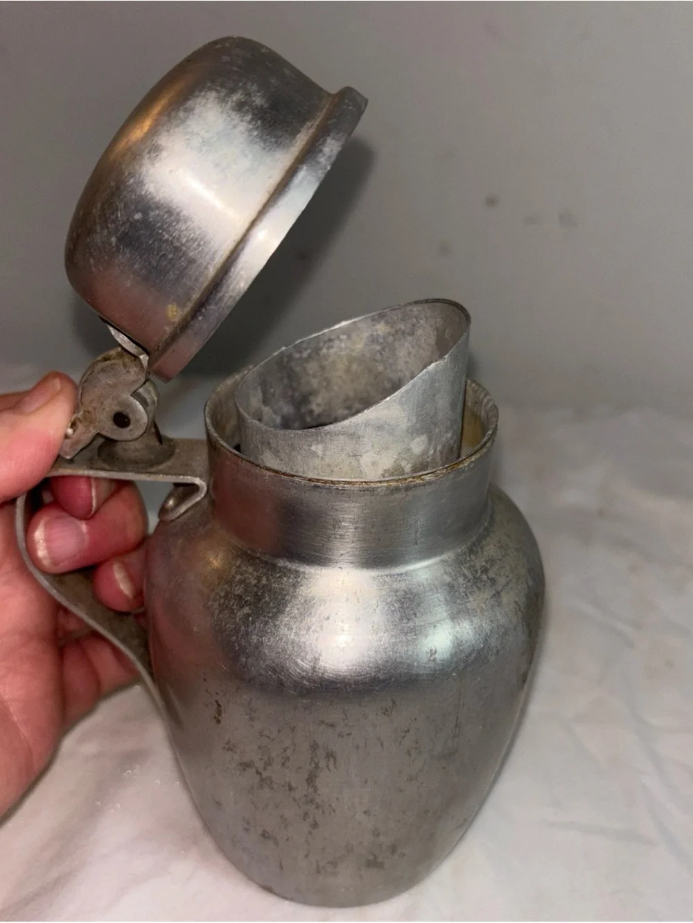 Vintage Pewter Cocktail Shaker - Silver Finish
